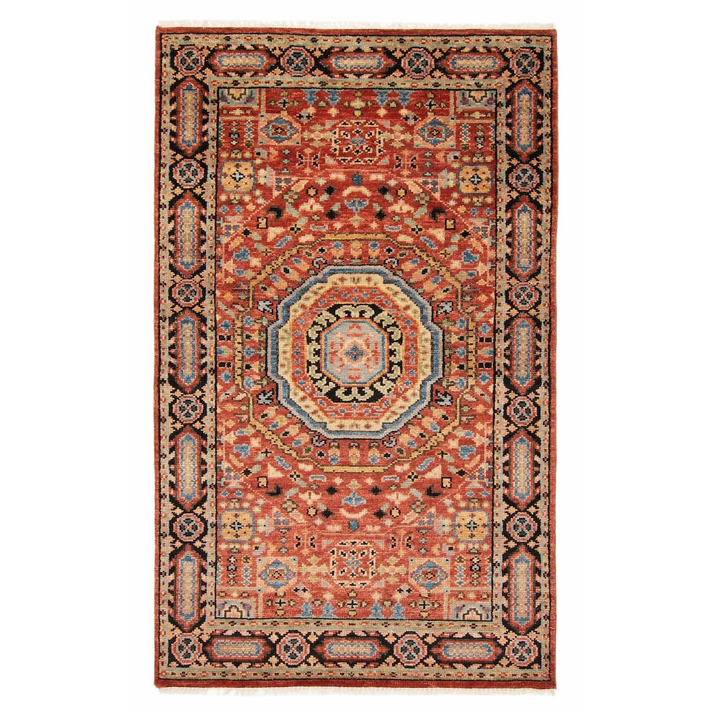 ECARPETGALLERY Hand-knotted Jules Serapi Red Wool Rug - 5'0 x 8'2