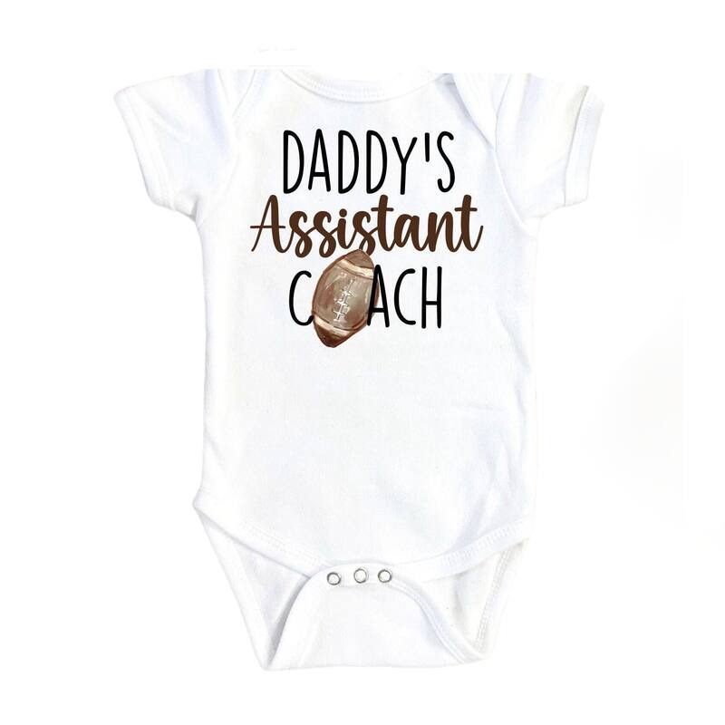 Football Coach - Baby Boy Girl Clothes Infant Bodysuit Funny Cute Newborn - Natural - Newborn
