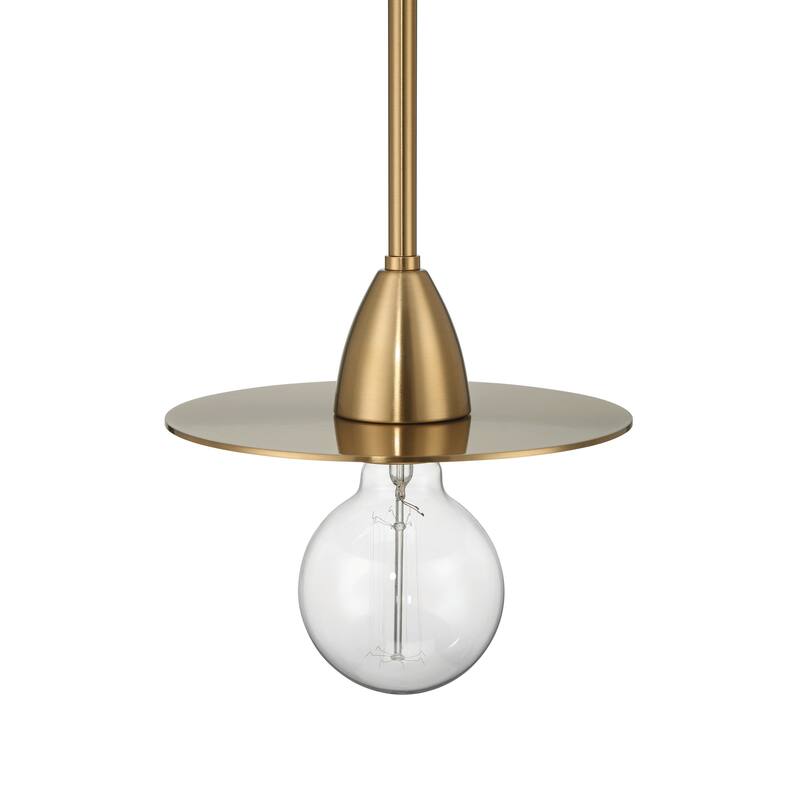 Daisy Exposed Bulb Metal Ceiling Light - 8.3"L x 8.3"W x 3.5"H