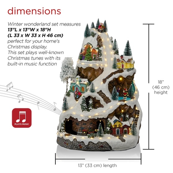 Alpine Corporation Winter Wonderland Christmas Display Set