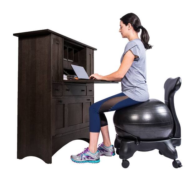 Shop Isokinetics Inc Balance Exercise Ball Chair Standard Or Tall Boy Exclusive Frame Height Choice Of Ball Color Overstock 17429894