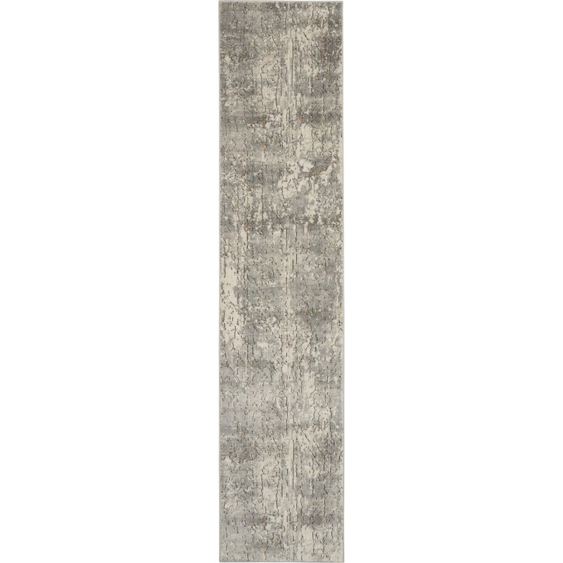 Power Loomed Abstract Modern Durable Area Rug - 120' X '26' X '0.32