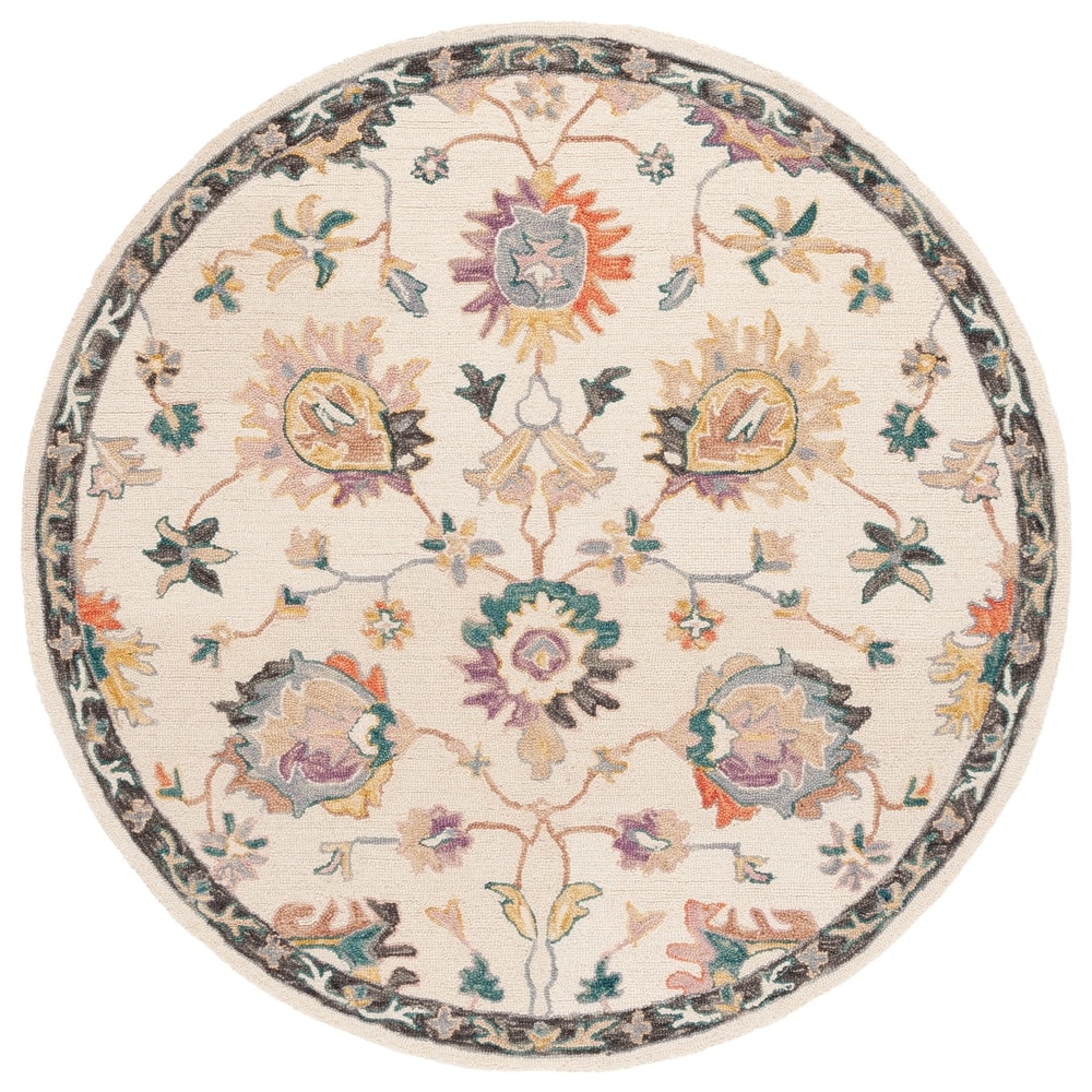 SAFAVIEH Handmade Blossom Jacoba Floral Wool Rug