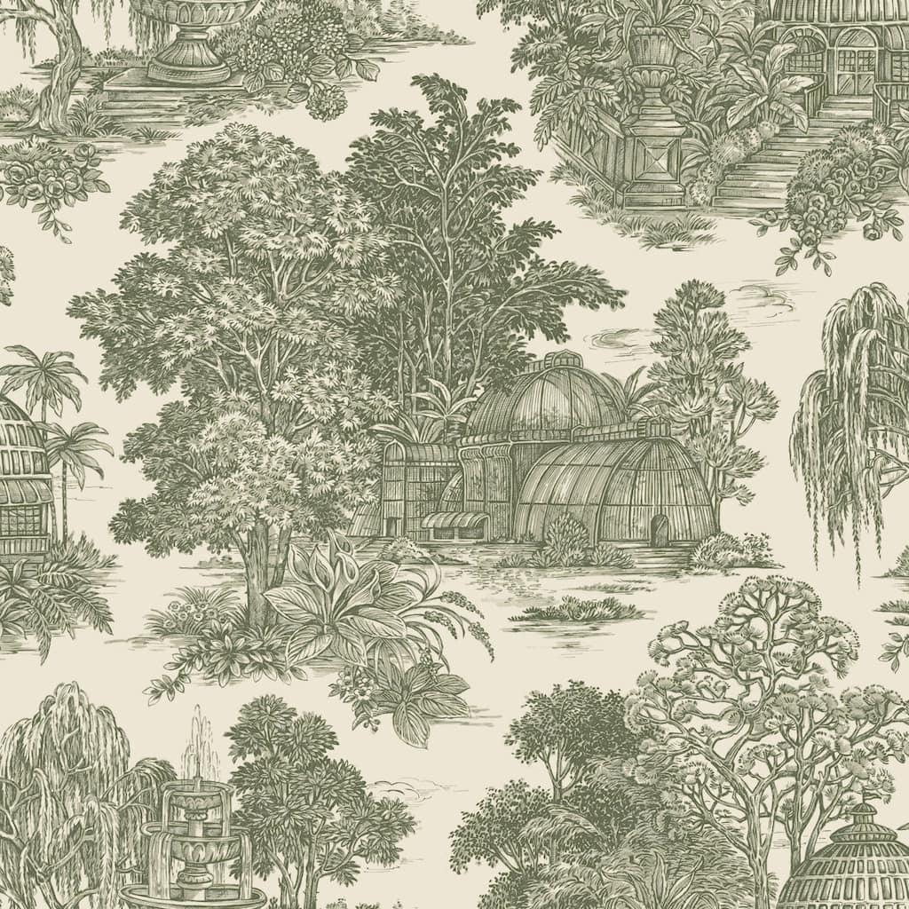 Osterley Toile Non-Pasted Wallpaper – 396in. x 21in. – Covers 56 square feet
