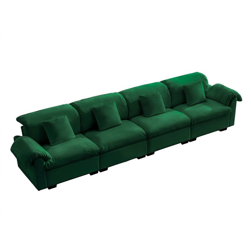 Large Deep Seat Modular Sofa with Storage Seats