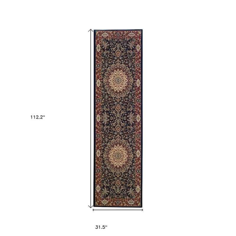 HomeRoots Oriental Traditional Runner Area Rug