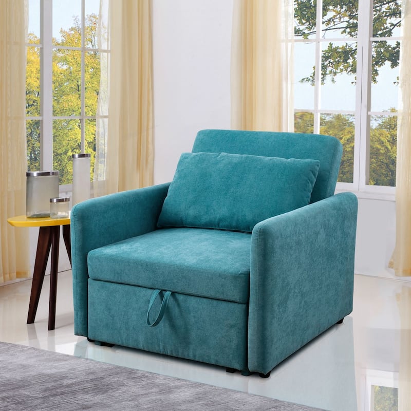 Multi-Function Foldable Fabric Sofa Bed