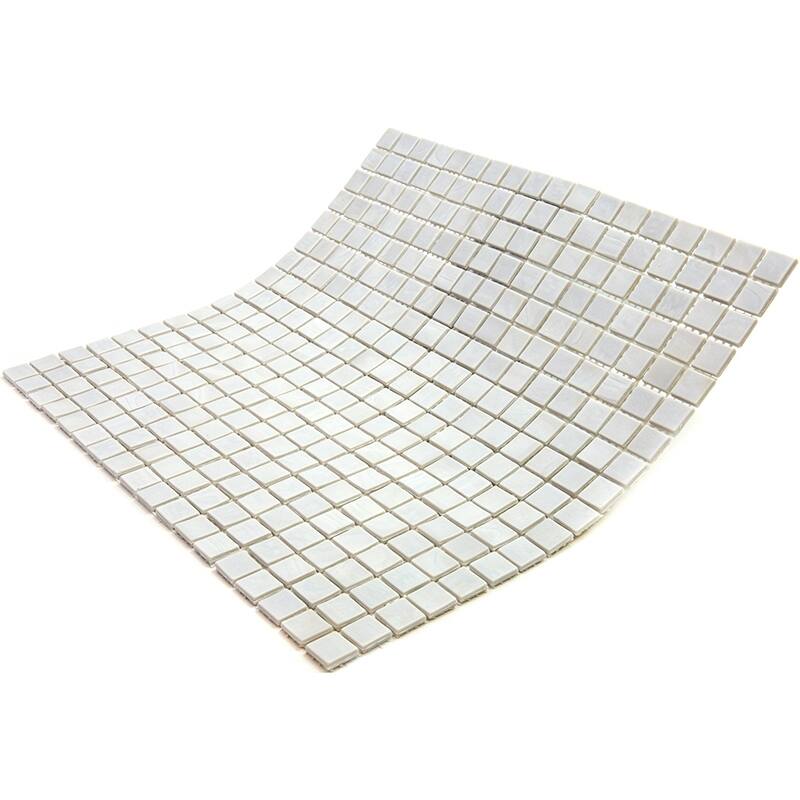 Apollo tile 12" x 12" Skosh Glossy Dolphine Gray Glass Tile (18.69 sq ft/case) - 20 Pack