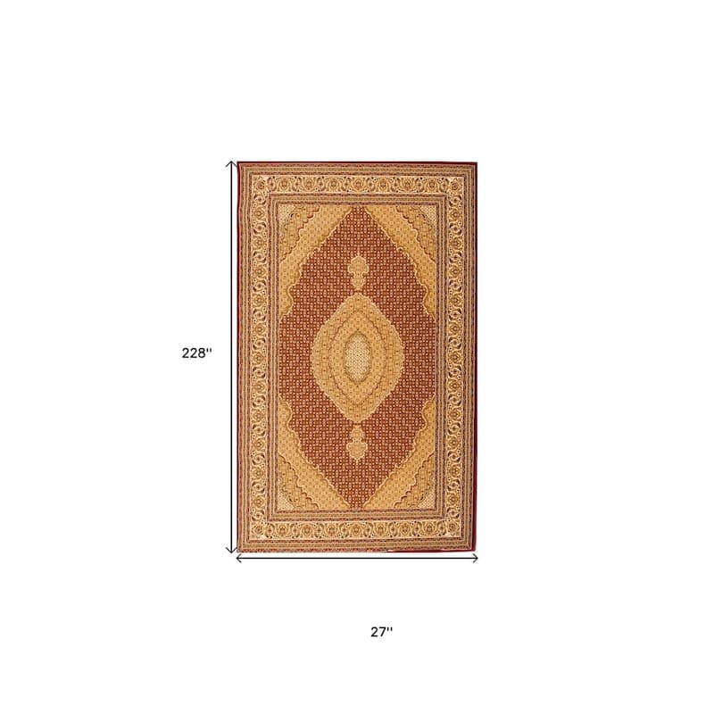 HomeRoots Cabu Moroccan Traditional Runner Area Rug