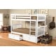 preview thumbnail 15 of 22, Somette Claire Twin Bunk Bed with Storage Drawers and Tray (Mattresses Not Included) White