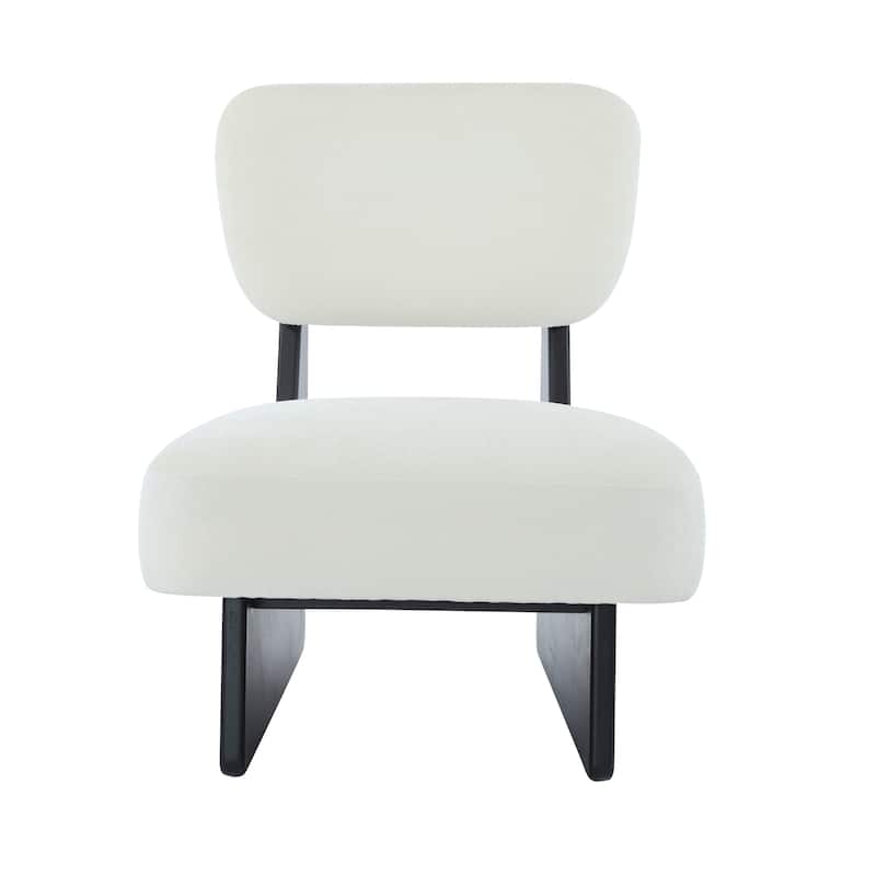 Polyester Lounge Chairs (Set of 2）with Black Wood Base, Minimalist Design, and Ergonomic Comfort