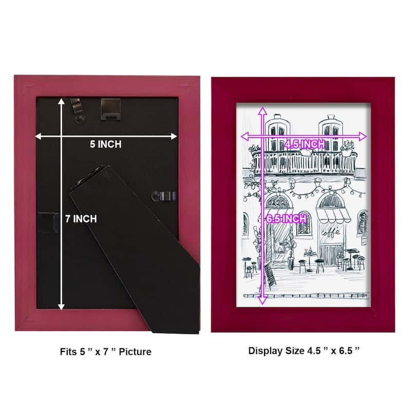 Italian Street Sketch II -Framed Print w/glass-Cherry Red