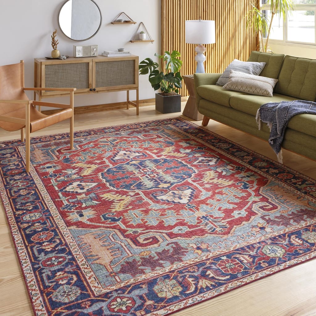 Livabliss Iris Traditional Tribal Area Rug
