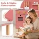 preview thumbnail 16 of 28, Costway Play Kitchen for Kids with Stoves Faucet Sink Microwave Oven - See Details
