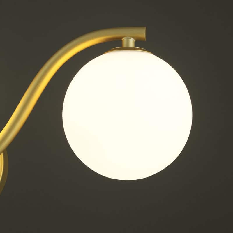 Acroma - 3 - Light Gold Seel Wavy Dimmable Vanity Light