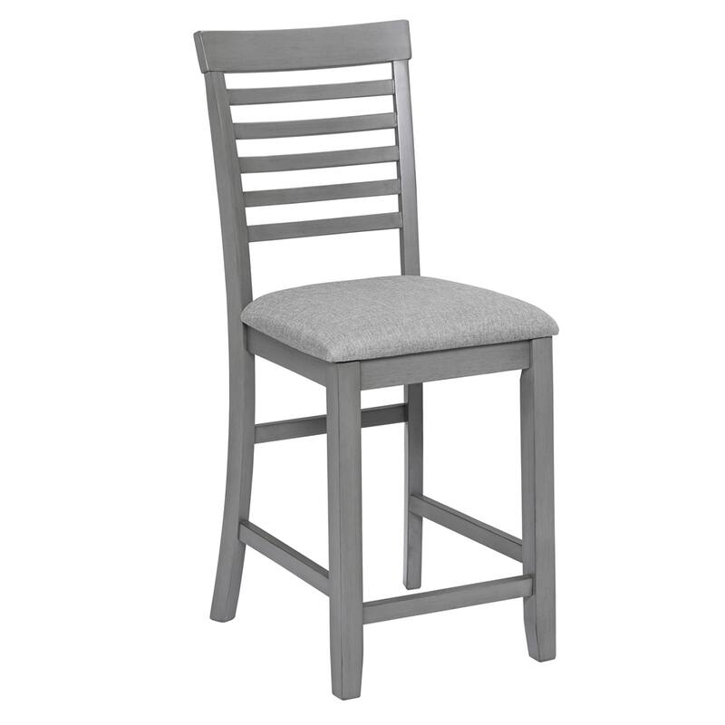 5-piece Wood Dining Counter Height Table and Chair Set