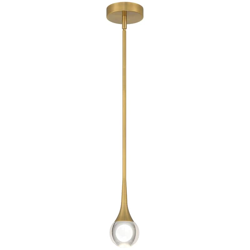 Access Lighting Georgia LED Pendant - Antique Brushed Brass