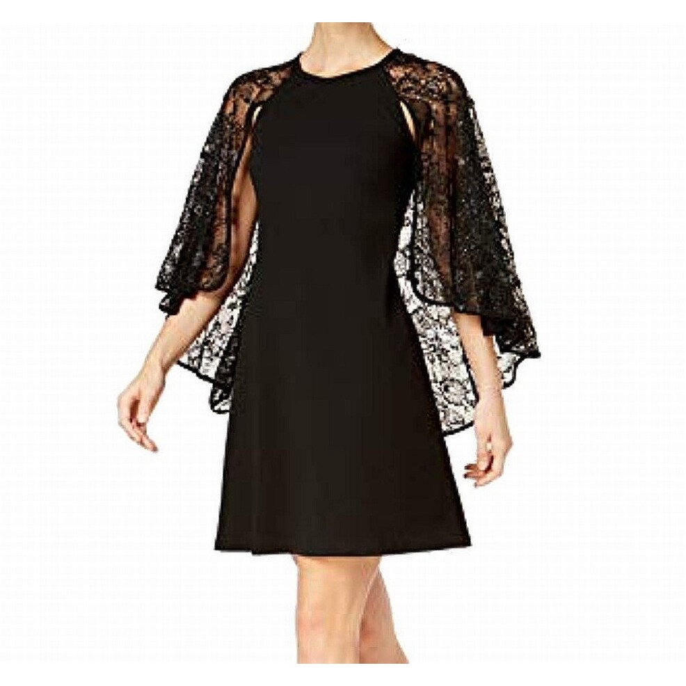 calvin klein capelet sheath dress