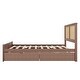 preview thumbnail 8 of 16, Rattan Queen Size Storage Platform Bed with 4 Storage Drawers and Headboard