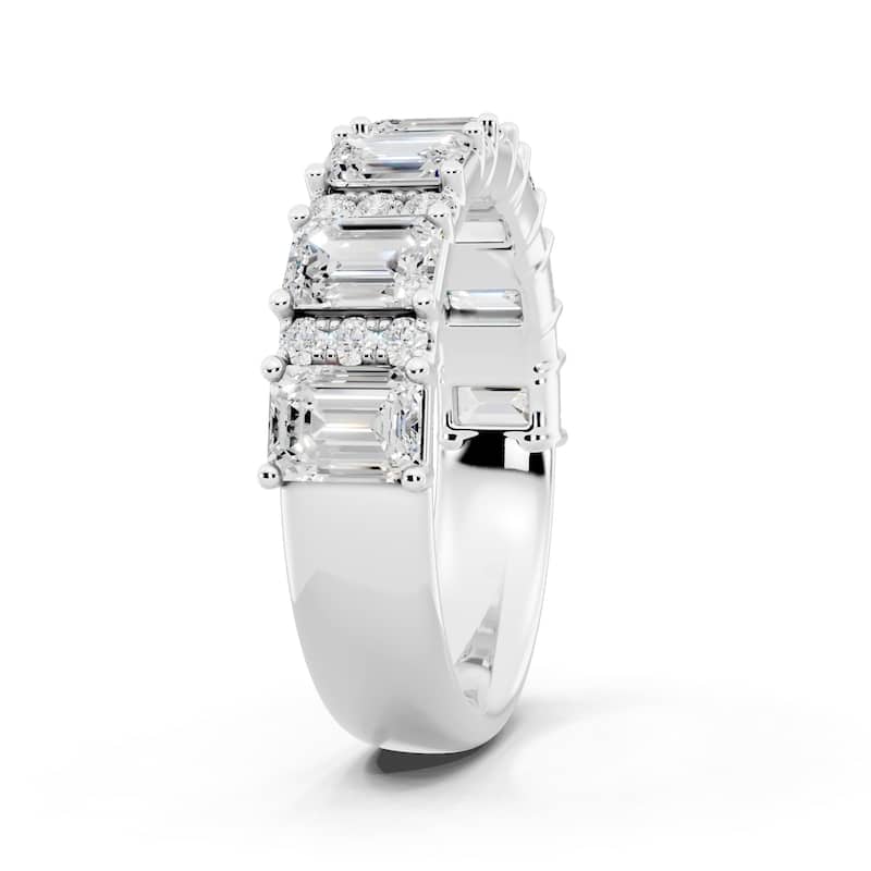 Auriya 14k Gold 2 1/2ctw Lab Grown Diamond Anniversary Ring (E-F VS)