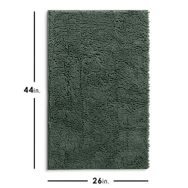 dimension image slide 12 of 34, Hearth & Harbor Non-Slip Super Plush Chenille Bathroom Rugs