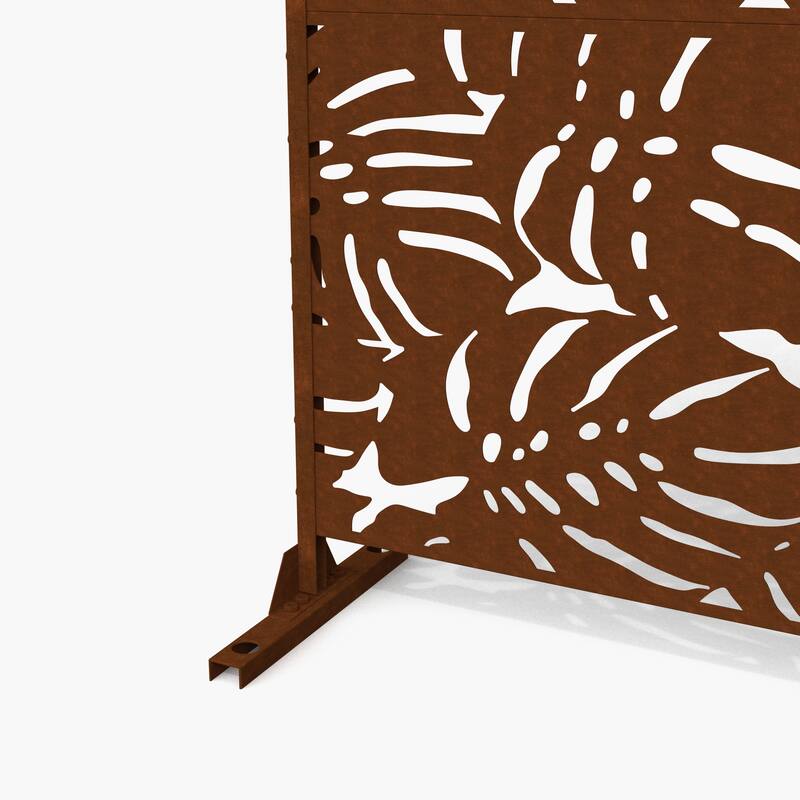 Outdoor Free Standing Metal Privacy Screen