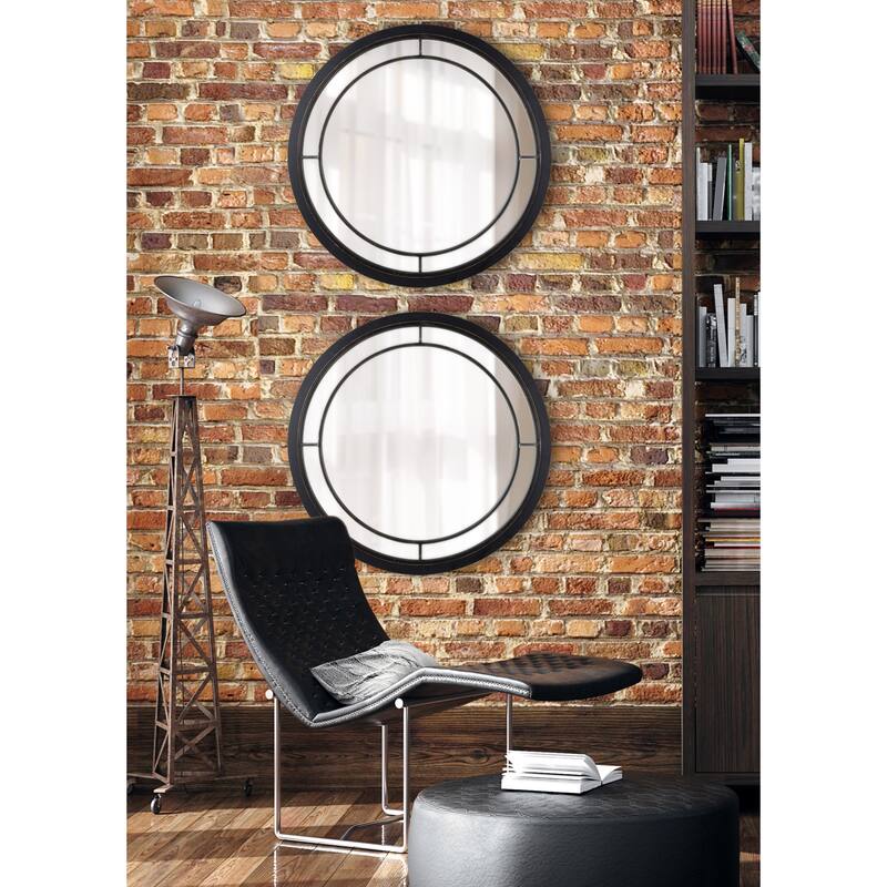 Kate and Laurel Audubon Round Framed Wall Mirror