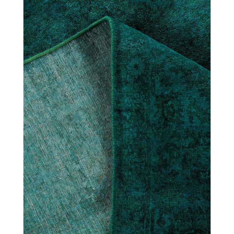 Contemporary Overdyed Wool Hand Knotted Square Area Rug - 6' 0" x 6' 2"