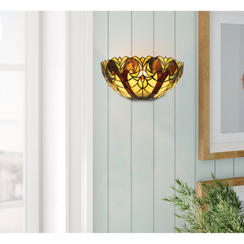 Tiffany Design, Victorian Style 1-Light Wall Sconse