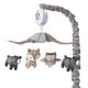 preview thumbnail 1 of 4, Lambs & Ivy Woodland Forest Gray/Tan Musical Baby Crib Mobile Soother Toy
