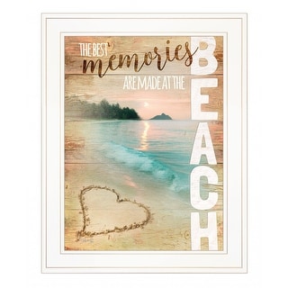 Beach Memories 1 White Framed Print Wall Art - Bed Bath & Beyond - 39723674