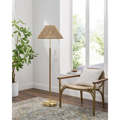 Livabliss Hofu Modern Accent Floor Lamp - 62"H x 20"W x 20"D