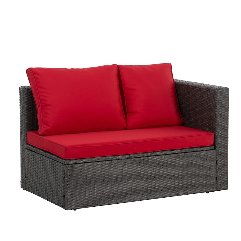 Seasonal PE Outdoor Wicker Furniture,7 PCS Set