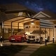 preview thumbnail 68 of 81, Heavy-Duty Metal Carport with Upgraded Galvanized Steel Roof – Ideal Shelter for Cars, Boats, and Tractors 10'x20' - Curved Roof