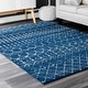 preview thumbnail 45 of 145, nuLOOM Moroccan Blythe Boho Trellis Area Rug 2' x 3' - Blue