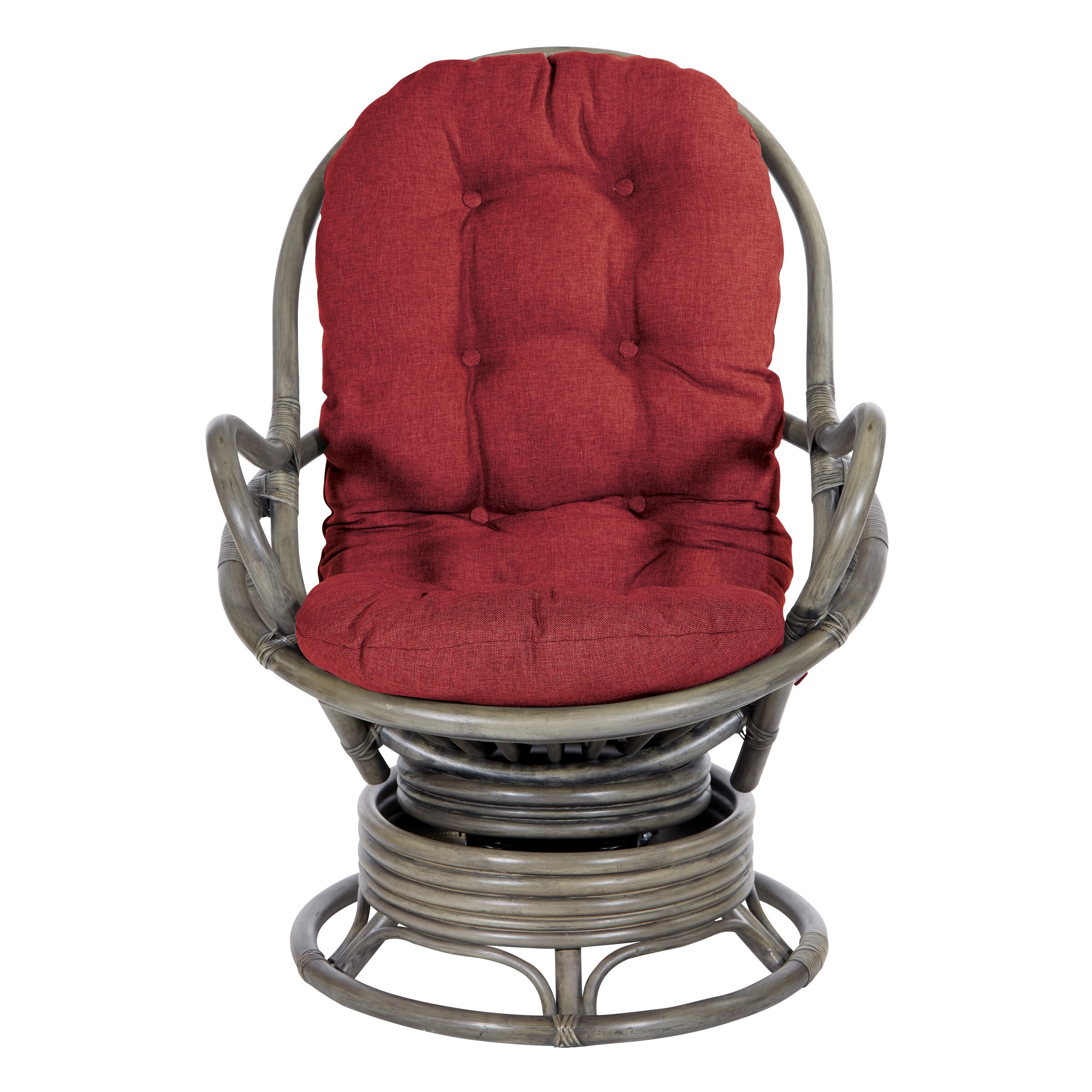 Rattan Swivel Rocker Chair-image