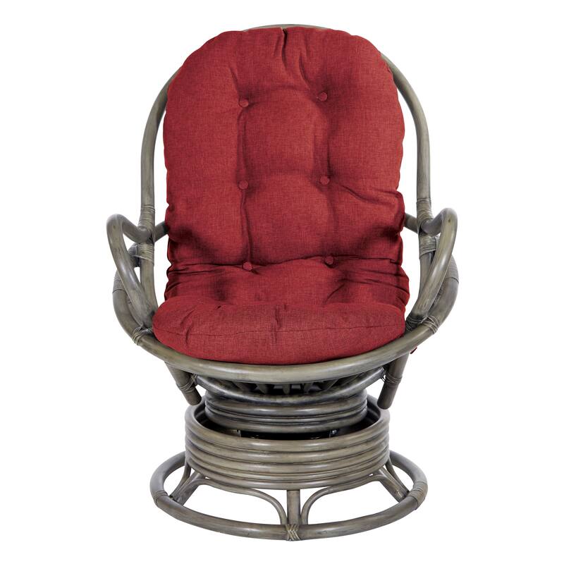 Rattan Swivel Rocker Chair