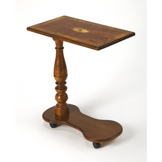 Handmade Butler Delicate Wood Inlay Tray Table