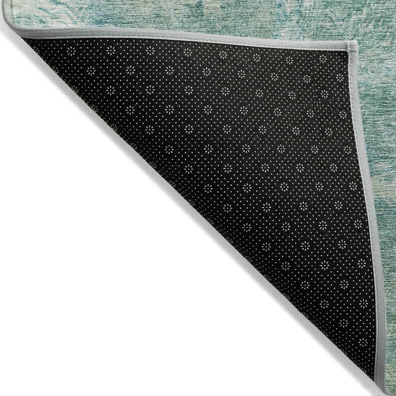 Machine Washable Indoor/ Outdoor Abstract Modern Chantille Rug