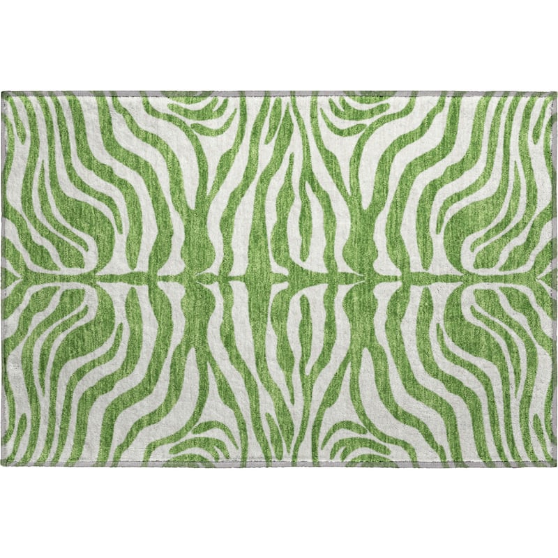 Premium Washable Super Soft Zebra Print Mayfield Rug
