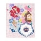 preview thumbnail 6 of 40, MLB Disney Princesses Game On Girls Silk Touch Throw Blanket 46x60 inches - New York Mets