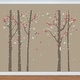preview thumbnail 2 of 3, Walplus Birch Tree Forest Swarovski Crystal Peel and Stick Wall Sticker