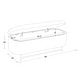 preview thumbnail 20 of 44, HomePop Ellipse Modern Storage Bench with Metal Legs