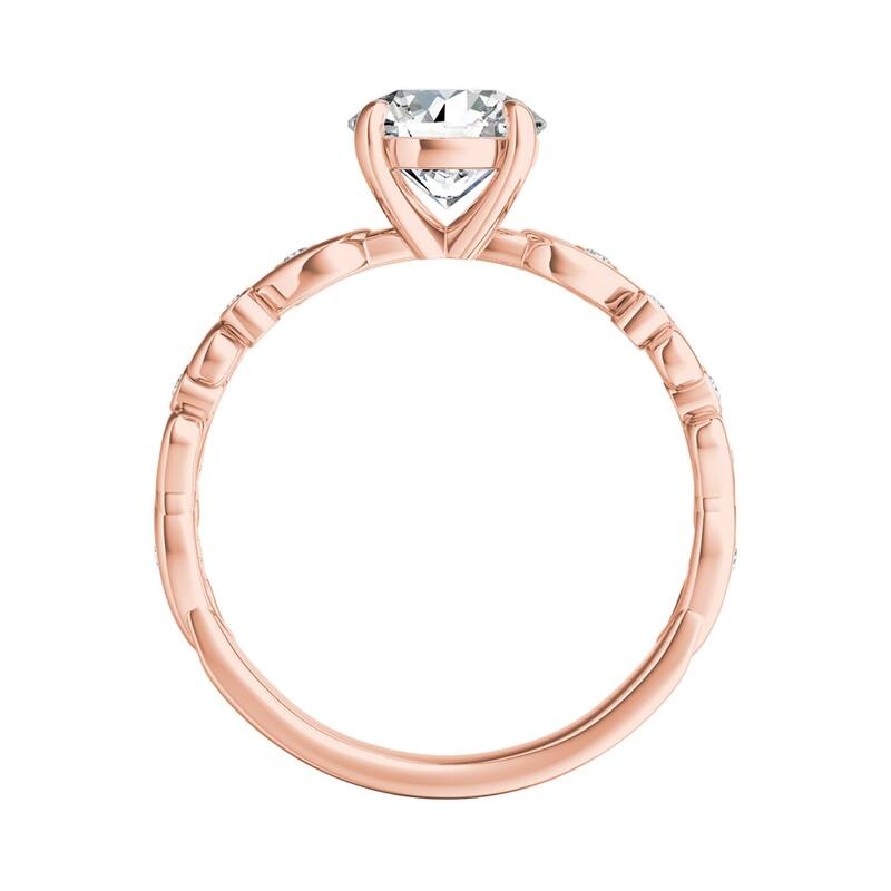 Auriya 14k Gold 3ctw Vintage Solitaire Moissanite Engagement Ring