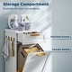 preview thumbnail 22 of 24, VECELO Tilt Out Laundry Hamper Cabinet with Laundry Baskets Hamper Bathroom Storage Cabinet Laundry Cabinet with Drawer