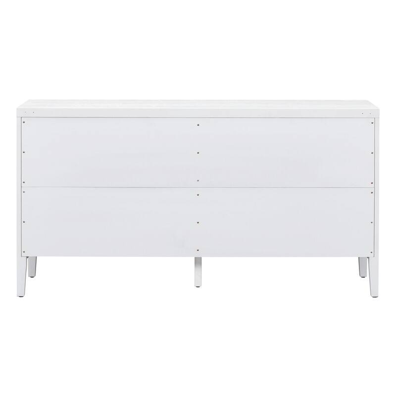 Retro Style Sideboard Cabinet with Adjustable Shelving and Metal Door Handle
