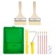 preview thumbnail 1 of 6, 11pcs Paint Roller Kit, 5" Long Chemical Fiber Paint Brushes, for Ceilings - Multicolor - 8mm