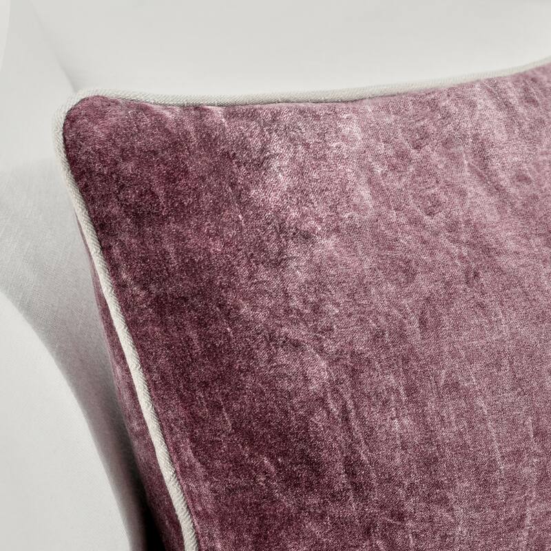 Villa by Classic Home Harriet Velvet Throw Pillow