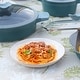 preview thumbnail 8 of 6, Lorren Home Trends 5 Piece Porcelain Pasta Set, 1 Serving Bowl and 4 Individual Bowls, Lemon Design