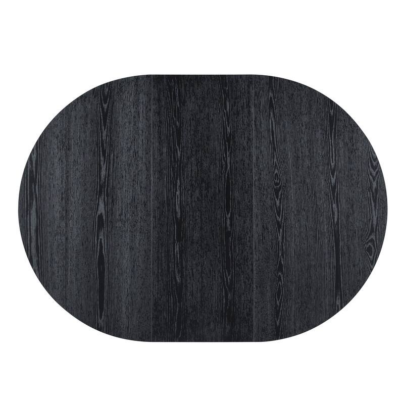 Retro 58" Round Extendable Dining Table